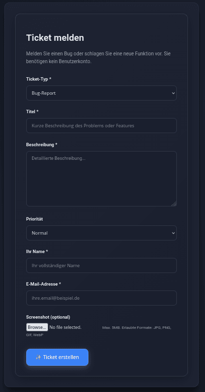 PitLane - Ticket System